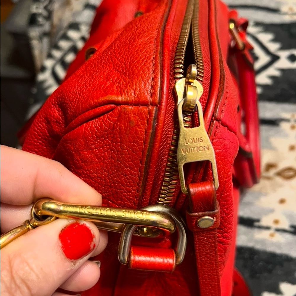 Louis Vuitton EUC COA* Speedy Bandouliere Empriente Cherry - Picture 10 of 17
